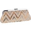 Adoptfade Elegante borsa da sera da donna, pochette con paillettes, borsa a tracolla, Oro