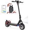 iScooter Monopattino elettrico iScooter da 10 per adulti con serrature elettroniche, autonomia 40-45 km, velocità massima 25 km/h, controllo tramite app, monopattino elettrico pieghevole per adulti, carico 15
