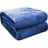 FARFALLAROSSA Plaid in Pile Tinta Unita, Coperta in Microfibra, Morbida, Multifunzionale per Divano, Letto, Spostamenti, Viaggi, Adulti, Bambini, Animali, Blu 230 x 270 cm