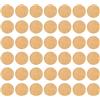 FINGERINSPIRE 70PCS dischi di legno 2,5cm basi MDF rotonde per miniature cerchio foglio di legno pezzi di legno grezzo per DIY portachiavi pittura artigianato fette per Halloween decorazione natalizia