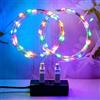 MUXIJIA 2 x luce stringa LED, 30 x LED 3M / 10Ft esterno/interno alimentatore USB impermeabile per camera da letto, cortile, matrimonio, Natale, fai da te, ecc. (multicolore)