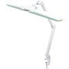 Neatfi Lampada da Scrivania LED | Dimmerabile | Temperatura Colore Regolabile | Lampada da Lavoro per Casa, Ufficio o Banco da Lavoro (Anello Verde, 43cm Paralume Largo)