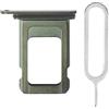 Generic iReplaceParts - Vassoio SIM di ricambio, doppia guarnizione in gomma per slot Sim con strumento di espulsione del vassoio SIM per iPhone 11 Pro (5,8) e iPhone 11 Pro Max (6,5) (verde)