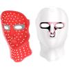 benshop Maschera facciale a LED a 7 colori Viso e collo Photon Ringiovanimento della pelle Sbiancamento, Antirughe, illuminante, Anti-età ricaricabile Cura del viso Trattamento di bellezza
