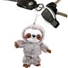 Generic Portachiavi bradipo ripieno, ciondolo chiave in peluche | Simpatico ciondolo per borsa con ciondolo per bambola bradipo | Ciondolo chiave accessorio per zaino morbido e portatile per il compleanno di