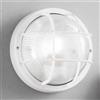F.a.n Europe Lighting S.r.l. Plafoniera Soffitto/applique Parete Tonda da Esterno Bianca 1xe27 Turtle fan