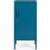 Bizzotto Comodino Metallo blu 1 Anta Cambridge Bizzotto 40x35x76h cm
