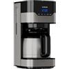 Klarstein Macchinetta Caffe Espresso 1.2L, Macchina da Caffè a Cialde, Caffè Macinato e Filtrato, Macchina Caffe Barista da 10 Tazzine con Filtro, In Acciao Inox per Caffè Caldo e Freddo, 800W