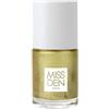Miss Den, smalto per unghie, colore assoluto, 85% di ingredienti di origine naturale, lunga tenuta, 128 dorato