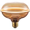 Suprema, Lampadina a LED Decorativa Ring, Attacco E27, Finitura Ambrata, 1800K (Diametro 12,9 cm)