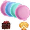 4 Stampi In Silicone Rotondi Per Torta A Strati Da 8 Pollici - Antiaderenti, Riutilizzabili, Colore Rosa, Per Torte Arcobaleno E Cheesecake