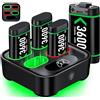 ALEEMTRY 4 X 3600mWh Batteria Xbox Controller, Batteria Controller Xbox Ricaricabile Ricarica Rapida 2,5 Ore, Batteria Controller Xbox con Interfaccia Type-C per Xbox Series X/S/Xbox One/Xbox One S/X/Elite