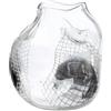 GILDE GLAS art Vaso tipo di vetro - trasparente nero colorato - vetro - altezza 22 cm - vaso da tavolo impermeabile