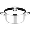 MONIX Optima | Casseruola 16 cm con coperchio di Acciaio Inox 18/10