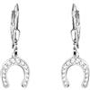 SOFIA MILANI - Orecchini da Donna in Argento 925 - con Pietra Zircone - Orecchino Pendente a Ferro di Cavallo - E2256