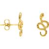 SOFIA MILANI - Orecchini da Donna in Argento 925 - Placcati in Oro - Orecchino a Perno Serpente - E1284