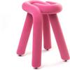 Moustache - Sgabello imbottito Bold - Rosa - Espanso - Designer Big Game