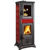 Nordica stufa legna nordica 3001100 gemma forno 16 ceramica bordeaux