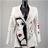 E.D Vintage TAILORED PRODUCT Regenerated Linen Rubberiz KANSAI YAMAMOTO Hand Painted