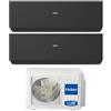 Haier - Climatizzatore dual split Haier Expert Black Wifi 12000+12000 Btu inverter R32 A++ 4U75S2SR5FA