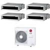 Lg - Climatizzatore canalizzato con inverter LG penta split 9000+9000+9000+9000+12000 btu A++ MU5R40 in R32