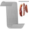 heedpeiur 20 ganci da macellaio in acciaio inox da 17,5 cm, a forma di S per appendere pancetta, ganci di carne da macellaio di alta qualità per prosciutto di pancetta, anatra arrosto, cucina e