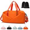 GLGHMH Borsa da palestra da donna, borsone da viaggio, borsa da viaggio per weekender, sport, palestra, vacanze, per uomini e donne, Arancione, Taglia unica