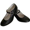 LE CÔTÉ CHIC Tacchi Fenicottero iniziazione per ragazza e donna, chiusura con fibbia, scarpe flamenca, sivigliane, danza spagnola, taglie 24 a 41, Nero , 28 EU
