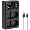 K&F Concept EN-EL15 Caricabatterie doppio USB-C