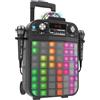 MUSIC STAR Deluxe party speaker: cassa portatile con led rgb e karaoke - perfetta per ogni festa - music star