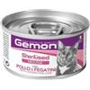 Gemon Gatto Sterilised Mousse con Pollo e Fegatini 85g