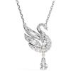 SWAROVSKI PENDENTE SWAN, CIGNO, BIANCO, PLACCATO RODIO 5723387