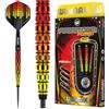 WINMAU Firestorm Flame, Set di Freccette Professionali in tungsteno, 23 g, con Alette e steli (Alberi)