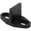 Fdit Guida del Pavimento della Porta del granaio, Guida del Pavimento in plastica Rivestita Nera per l'accessorio Hardware Scorrevole del cancello Inferiore della Porta del fienile