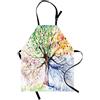 ABAKUHAUS Albero Grembiule, 4 Seasons colorato, Comodo per la Cucina Unisex con Collo Regolabile per Cucinare Cuocere Arrostire e Giardinaggio, Multicolore