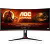 AOC Monitor AOC G2 CU34G2/BK LED display 86,4 cm (34") 3440 x 1440 Pixel Quad HD Nero, Rosso [CU34G2/BK]