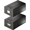 StarTech.com Extender USB 2.0 fino a 150m su Cavo Ethernet Cat5e/Cat6 - Estensore Porta Alimentato Lan Extender/Adattatore Over di Rete con Plug RJ45 [C15012-USB-EXTENDER]