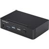StarTech.com Switch KVM DisplayPort a 2 porte, 4K 60Hz, DP 1.2, gestione EDID, hub USB 3.0 4 porte HID, conforme TAA [P2AD122-KVM-SWITCH]