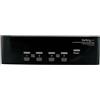 StarTech.com Switch KVM doppio monitor VGA DVI 4 porte USB con audio e hub 2.0 [SV431DDVDUA]