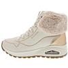 Skechers Uno Rugged Fall Shimmer, Stivaletto Donna, Natural Durabuck/Gold Metallic/Faux Fur, 41 EU