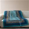 Bassetti Plaid Florence T1 135x190 - Eleganza blu e turchese per la tua casa