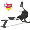 Toorx Fitness Vogatore RWX-300 Elettromagnetico con Ricevitore Wireless Resistenza ad Aria Richiudibile Salvaspazio Linea Toorx Chrono Line