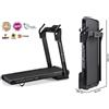 JK Fitness Supercompact 48 Tapis Roulant Jk Fitness Compatibili Zwift E Kinomap - Velocità 16 Km/h - Motore 2.0 Hp - Peso Max Utente 120 Kg Cod.sc-48 Black