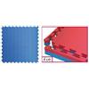 Toorx Fitness Tatami ad Incastro 100x100x4 cm. con 4 Bordi Rosso-Blu Linea Toorx MAT04-100