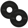 Toorx Fitness Coppia Dischi Microcarichi in Acciaio 1,5 kg. Ø Foro 50 mm. Linea Toorx