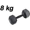 Toorx Fitness Manubrio Esagonale Gommato -8 kg. Linea Toorx Absolute