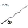 Toorx Fitness Bilanciere CURL Cromato 120 cm. Chiusura a Vite Linea Toorx cod. BCV-120