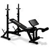 JK Fitness Panca Regolabile Con Porta Bilanciere Professionale Jk 6070 Jk Fitness Cod. Jk6070 Esercizi; Preacher Curl, Curl, Leg Extension, Bench Press, Leg Curl, Butterfly, Addominali