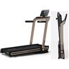 Toorx Fitness Tapis Roulant Toorx Mirage C60 Hrc Tapis Roulant Salvaspazio Con Inclinazione Elettrica - Piano Corsa 143 X 48 Cm - Peso Max Utente 120 Kg - Velocità 18 Km/h Toorx Compatibile Zwift App E Kinomap Cod.mirage-c60-pb Colore Pure Bronze