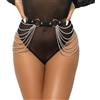 SuperLove Leather Chainbelt Black